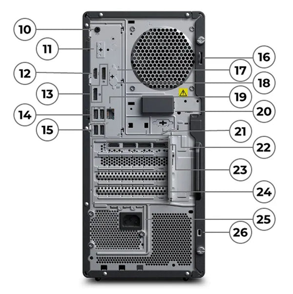 Rear Ports & Slots